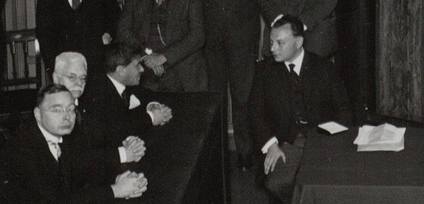 Pauli receives the Lorentz Medal, Amsterdam, 1931